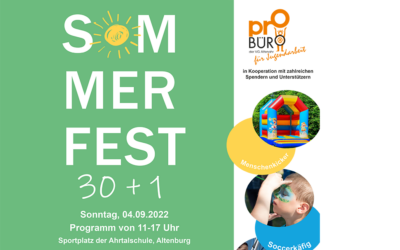 Sommerfest – Jugendbüro feiert 30+1
