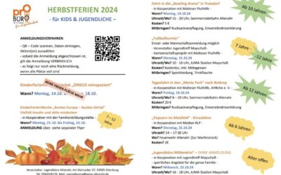 buntes Herbstferienprogramm des Jugendbüro Altenah